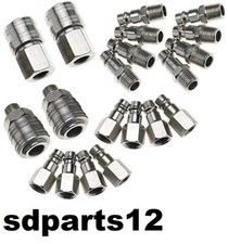 20pz Attacchi Rapidi Aria Compressa 1/4" BSP Connettori per Tubo Aria Raccordi