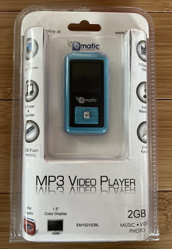 Lettore video mp3 ematic - lettore, 2gb