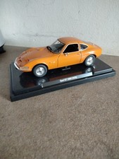 OPEL GT 1900 ARANCIONE 1970 Fabbri QUATTRORUOTE COLLECTION SCALA 1/24