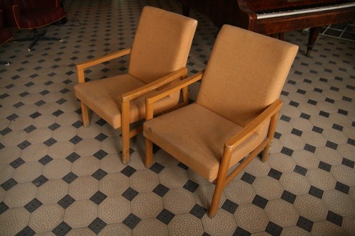 Coppia sedie sdraio beige - coppia,