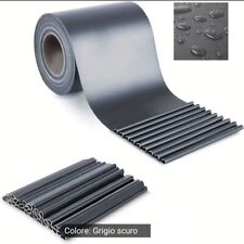 ROTOLO 19cm x 50 Mt +35 Clips, Frangivista in PVC per Balcone Ringhiera Cancello