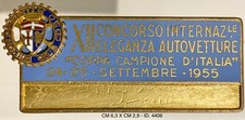 AUTOMOBILE CLUB COMO XII° CONCORSO ELEGANZA AUTO DIST. COPPA CAMPIONE D’ITALIA 