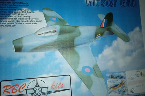 Gloster model plane - model,