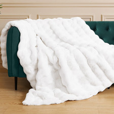 Coperta 130X150 Cm Bianco Pile