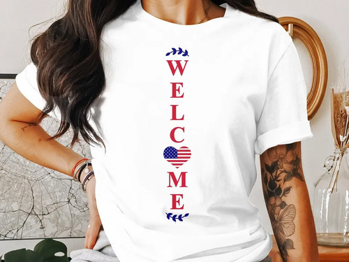 Maglietta america welcome - maglietta,
