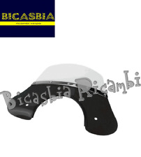0411 - PARABREZZA CON STAFFE CUPOLINO NERO VESPA PX 125 150 200 - PX ARCOBALENO