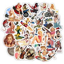 ⭐ 50 Pezzi Sexy Cartoon USA