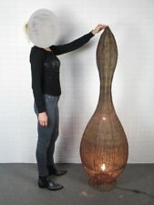 GRANDE LAMPADA DA TERRA IN MIDOLLINO DECORAZIONE BOLLA ARREDAMENTO DESIGN