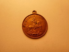 MEDAGLIA '800 OPUS OLIVIERI NAPOLI SAN GIORGIO CON DRAGO - REGINA VITTORIA 