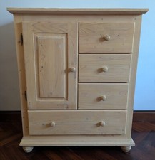 MOBILE A 4 CASSETTI + 1 ANTA in legno massello