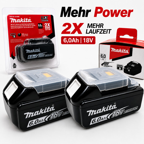 0ah per batteria - 2x/1x, 6,0ah