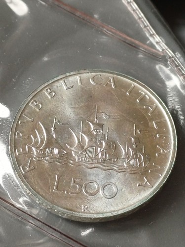500 lire argento fdc - 500,