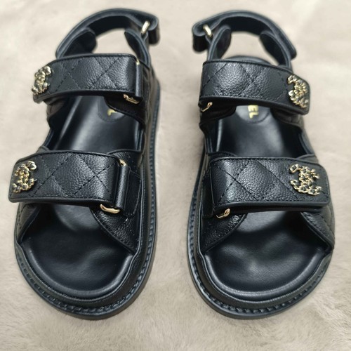 Sandali chanel neri - sandali, pelle