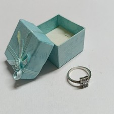 Anello In Argento Topazio Bianco Vintage | Uomo Donna