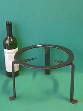 ANTICO TRESPOLO TREPPIEDE REGGIPENTOLA CAMINO FERRO BATTUTO A MANO. BP5