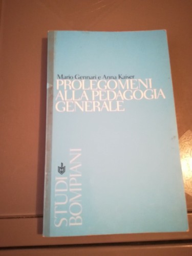 Prolegomeni alla pedagogia - prolegomeni,
