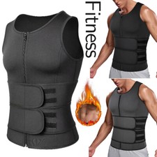 Tuta sauna uomo vita allenatore neoprene gilet sudore modellante corpo vita rifinitore cintura