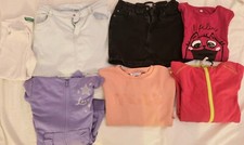 Lotto vestiti bambina 7/8 - 10 anni di marca (felpa, pile, gonna...)