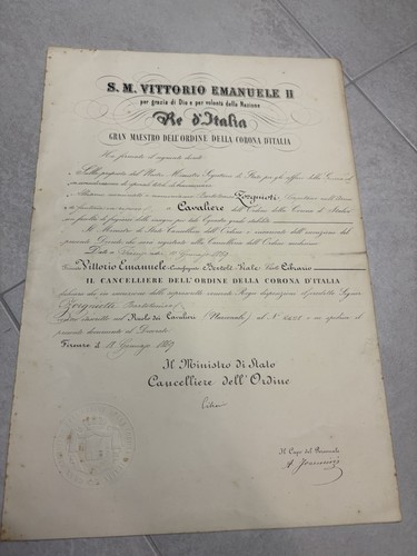 Diploma cavaliere - diploma,
