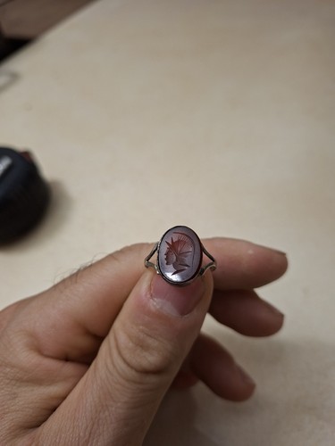 Antico anello argento 800 con - anello,