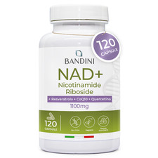 Bandini® NAD+ Liposomiale 120 Capsule | Anti-Age, Energia Cellulare, No OGM