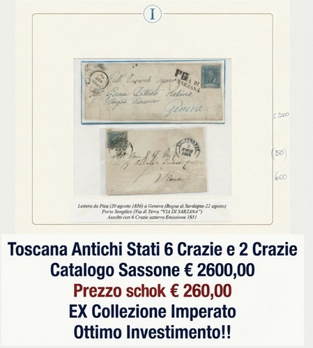 Lettere toscana antichi stati - toscana,