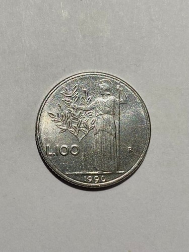 100 lire piccole dal - 1990, al