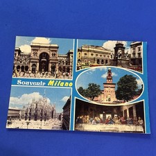 SOUVENIR MILANO CARTOLINA A COLORI