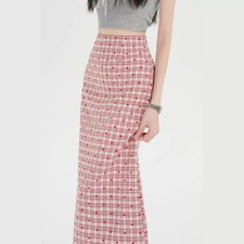 Gonna Midi Donna A Quadri Con