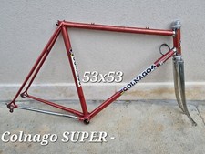 TELAIO ERNESTO COLNAGO SUPER Italian vintage frame 53 x 53 steel Preserved 