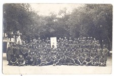 FOTO RITRATTO MILITARE PLOTONE SANITA' -   PRIMA GUERRA - WW1