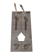 Portachiavi con scritta home - portachiavi, e