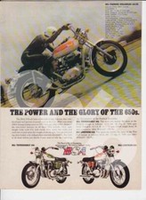 advertising Pubblicità brochure-1971 MOTO BSA SCRAMBLER 650 S- OFF-ROAD VINTAGE 
