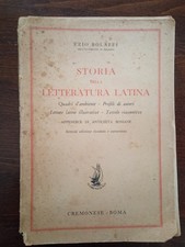 314. Libro. Ezio Bolaffi. Storia della letteratura latina. Cremonese 1955