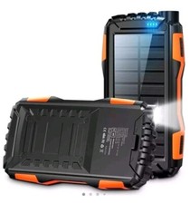 Caricabatterie portatile banco energia solare, batteria esterna 46800 mAh enorme capacità