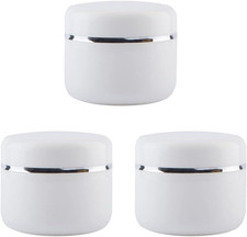 3 Vasetti in Plastica Bianca