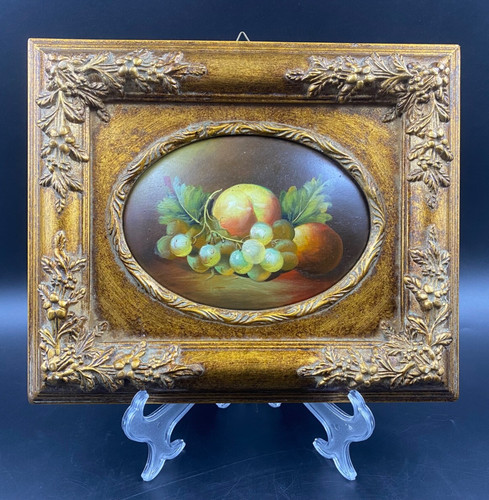 Quadro ovale bombato olio sul