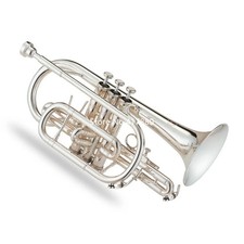 Strumento professionale JCR-520S Bb Cornet Sliver Placcato con custodia 