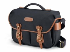 Fotocamera Billingham Hadley Pro / borsa messenger DSLR in nero / marrone (stock UK) NUOVA CON SCATOLA