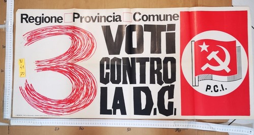 Manifesto originale pci vota - manifesto,