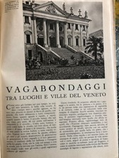 2 Articoli di stampa d'epoca 1938 Veneto Ville Biennale Venezia 20 pag. 29 foto