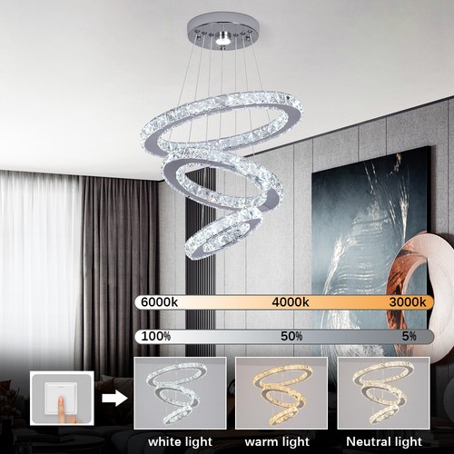 Lampadario led anelli - lampadario,