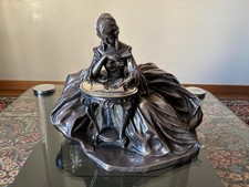 Scultura italiana Art Decò placcata argento - testata argento 990‰