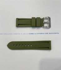 Cinturino Gomma PANERAI 24mm Verde Militare PANERAI 24mm Rubber Strap