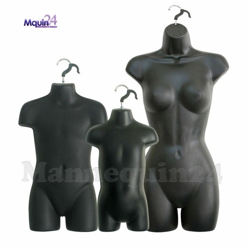 Set busto manichino nero - set, 3