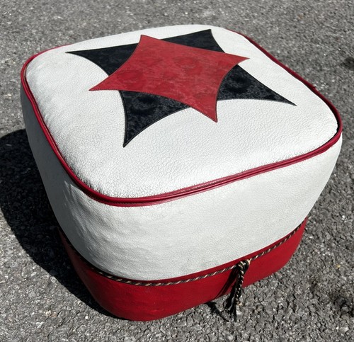Pouf vintage vinile anni - pouf,