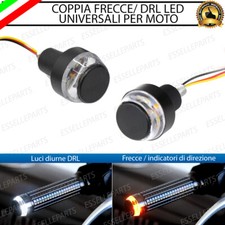2 FRECCE LED + LUCI DIURNE DRL CON CONTRAPPESI PER SUZUKI BURGMAN AN 400