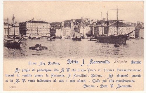 Barcola trieste cartolina - barcola,