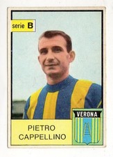 FIGURINA    CALCIATORI   MIRA  1965-66    VERONA   CAPPELLINO  MAI  ATTACCATA
