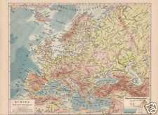 Europa Flüsse Gebirge Fisica